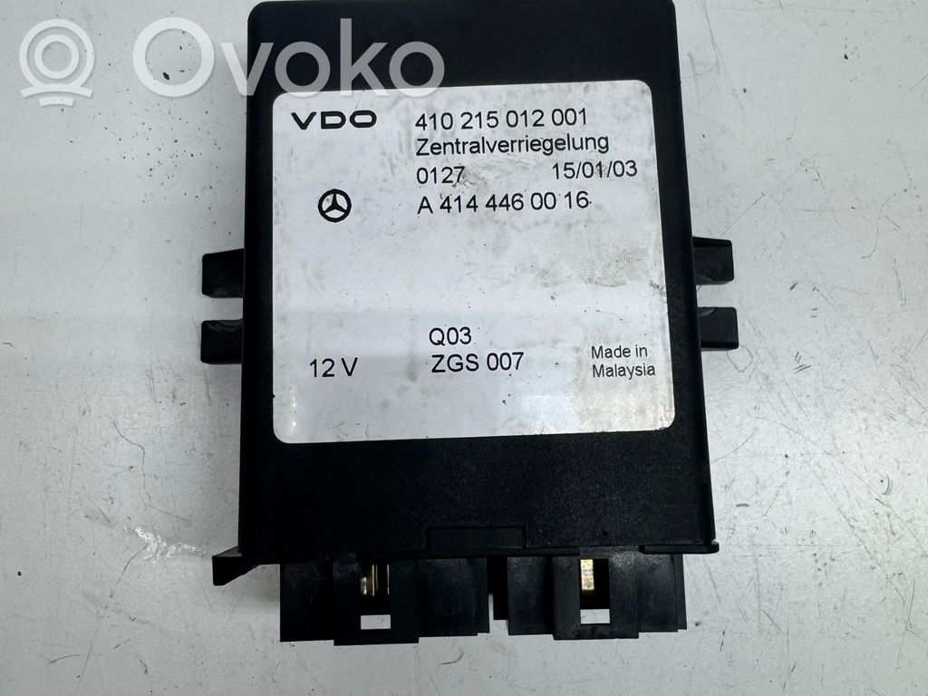 Mercedes-Benz Vaneo W414 Door central lock control unit/module 