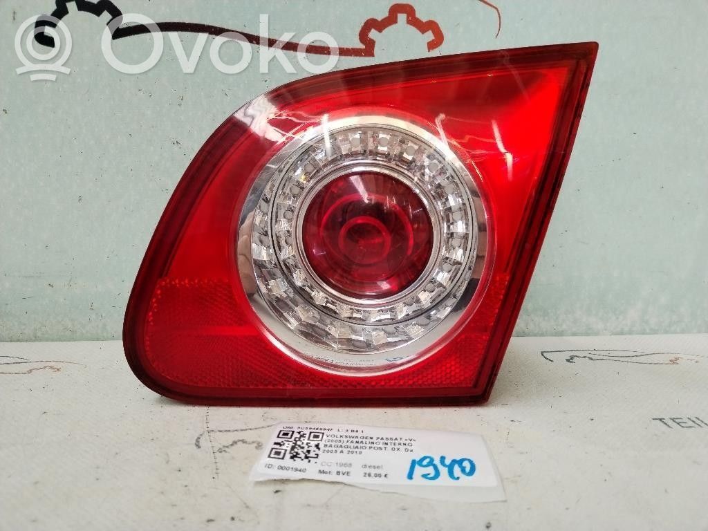 Volkswagen PASSAT B6 Lampy tylnej klapy bagażnika 