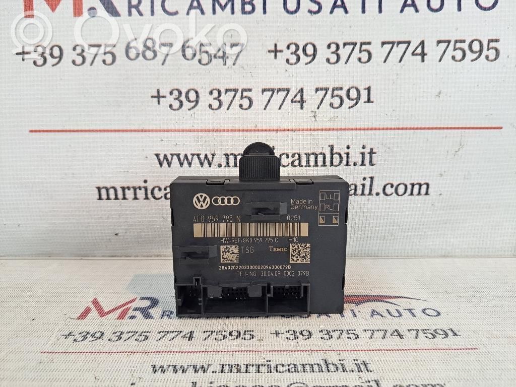 Audi A4 S4 B8 8K Unidad de control/módulo de la puerta 