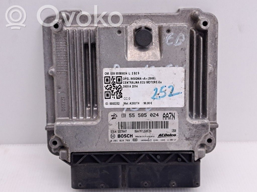 Opel Insignia A Engine control unit/module 