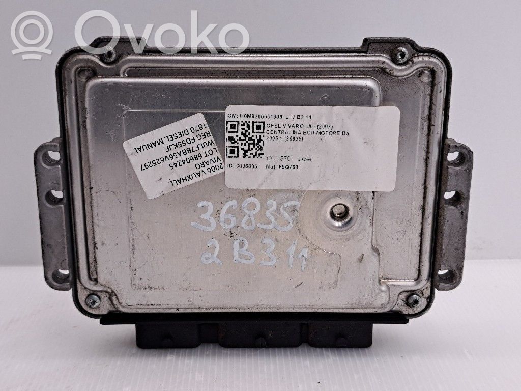 Engine control unit/module   H0M8200051609,F9Q760,H0M8200051609