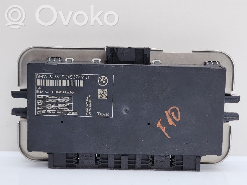 BMW 5 F10 F11 Sterownik / Moduł świateł LCM 