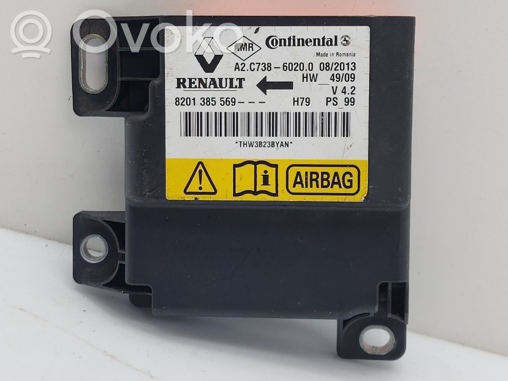 Airbag control unit/module   8201385569,8201385569,K4M606