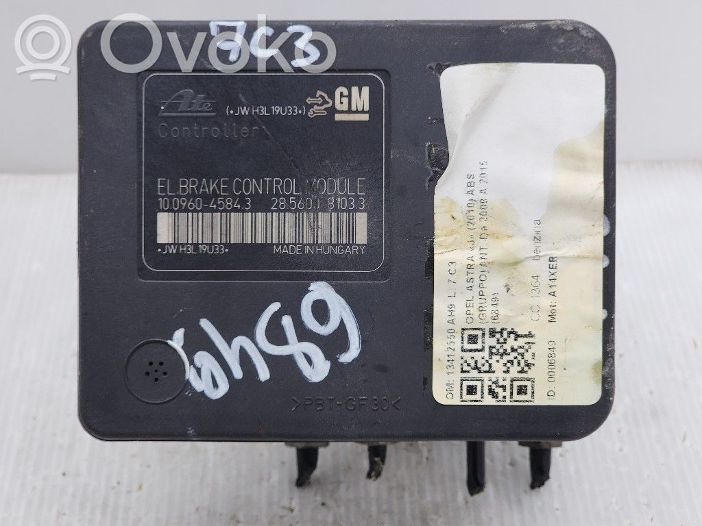 Opel Astra J ABS Pump 