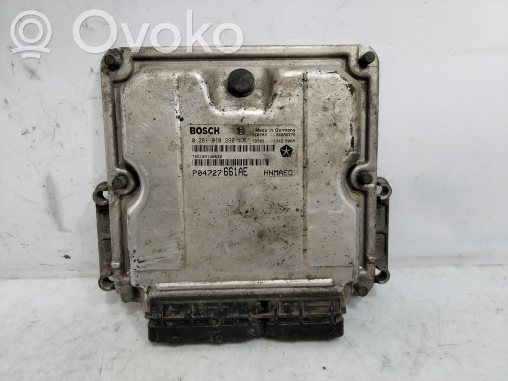 Engine control unit/module ECU   P04727661AE