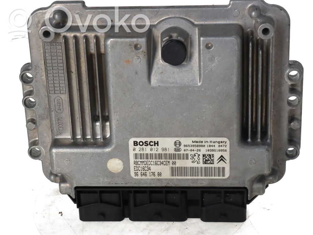 Citroen C4 Grand Picasso Unitate control motor/modul ECU 