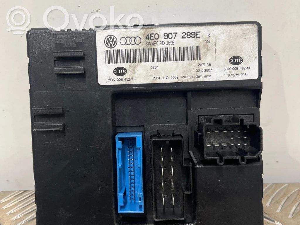 Audi A8 S8 D3 4E Comfort/convenience module 