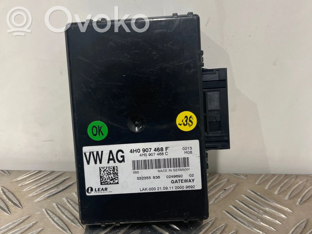Audi A8 S8 D4 4H Gateway control module 
