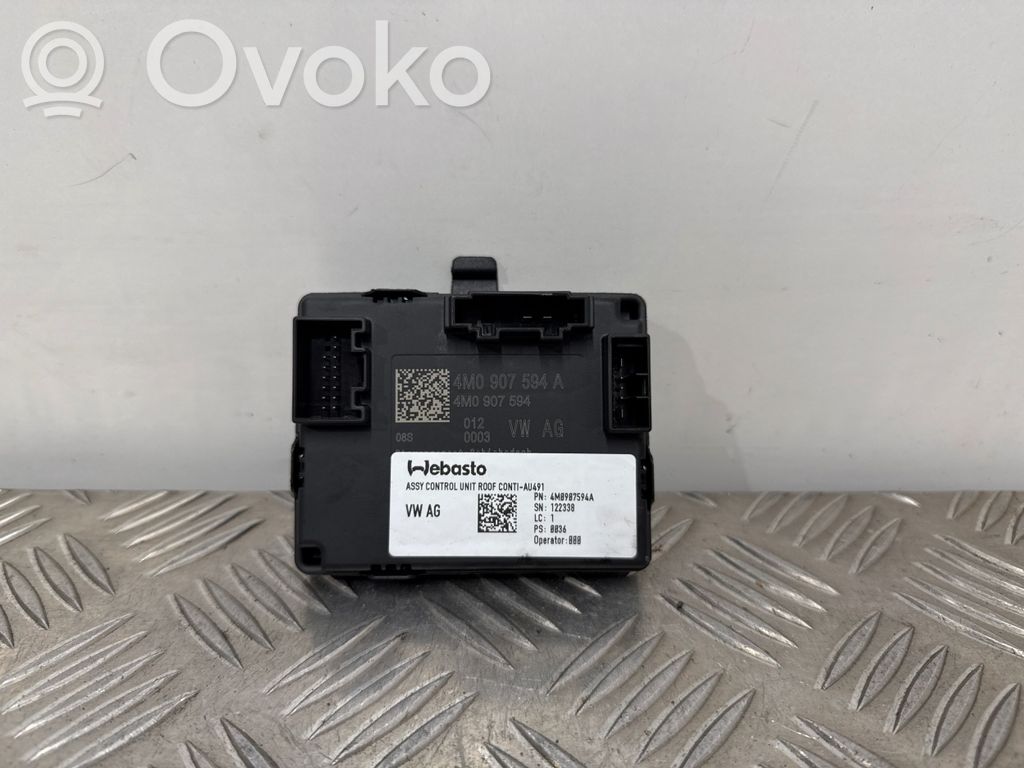 Audi A4 S4 B9 8W Unité de commande / module de toit ouvrant 