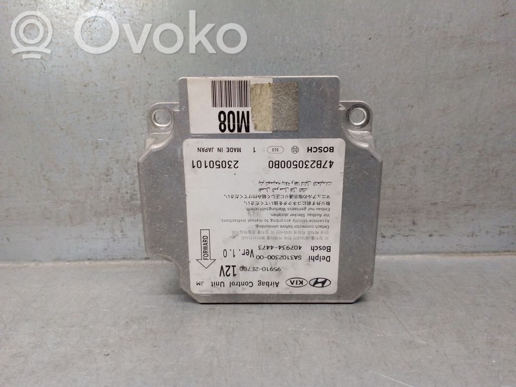 Hyundai Tucson JM Oro pagalvių valdymo blokas 