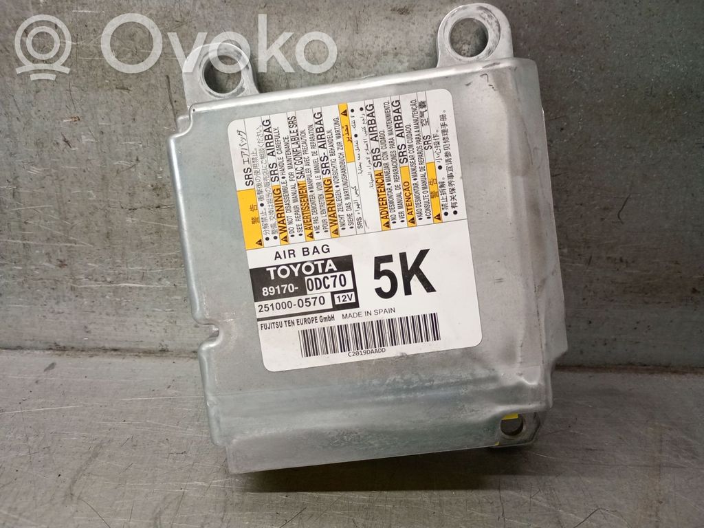 Toyota Yaris Sterownik / Moduł Airbag