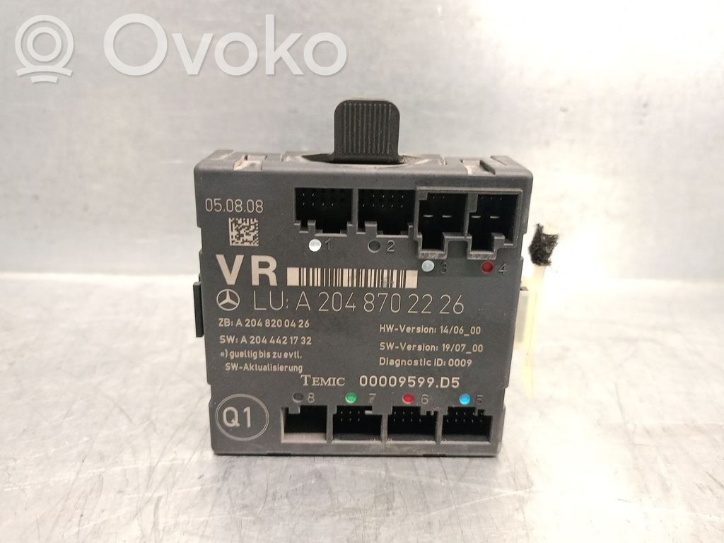 Mercedes-Benz C W204 Homelink control unit