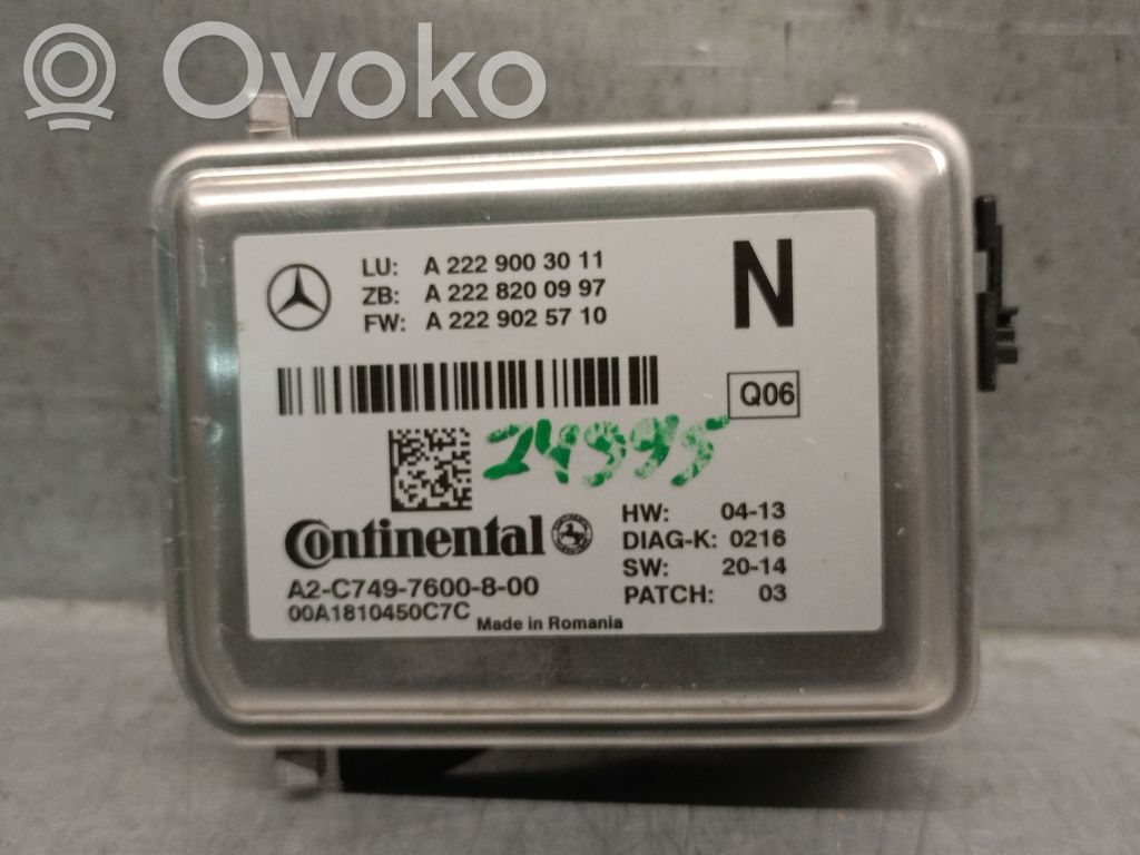 Mercedes-Benz C W205 Inne komputery / moduły / sterowniki 