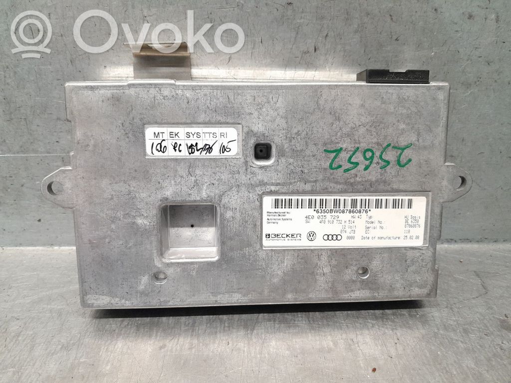 Audi A6 S6 C6 4F Citu veidu vadības bloki / moduļi