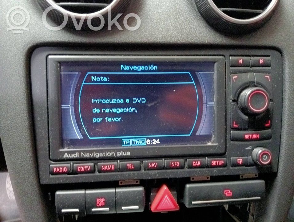 Unidad delantera de radio/CD/DVD/GPS   8P0035192H