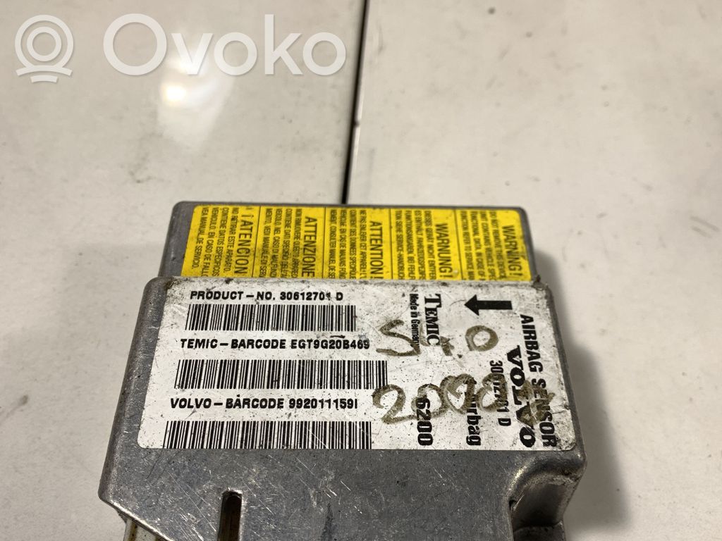 Volvo S40, V40 Airbag control unit/module 
