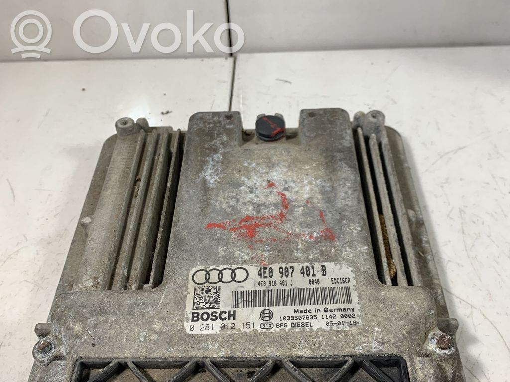 Audi A8 S8 D3 4E Engine control unit/module 