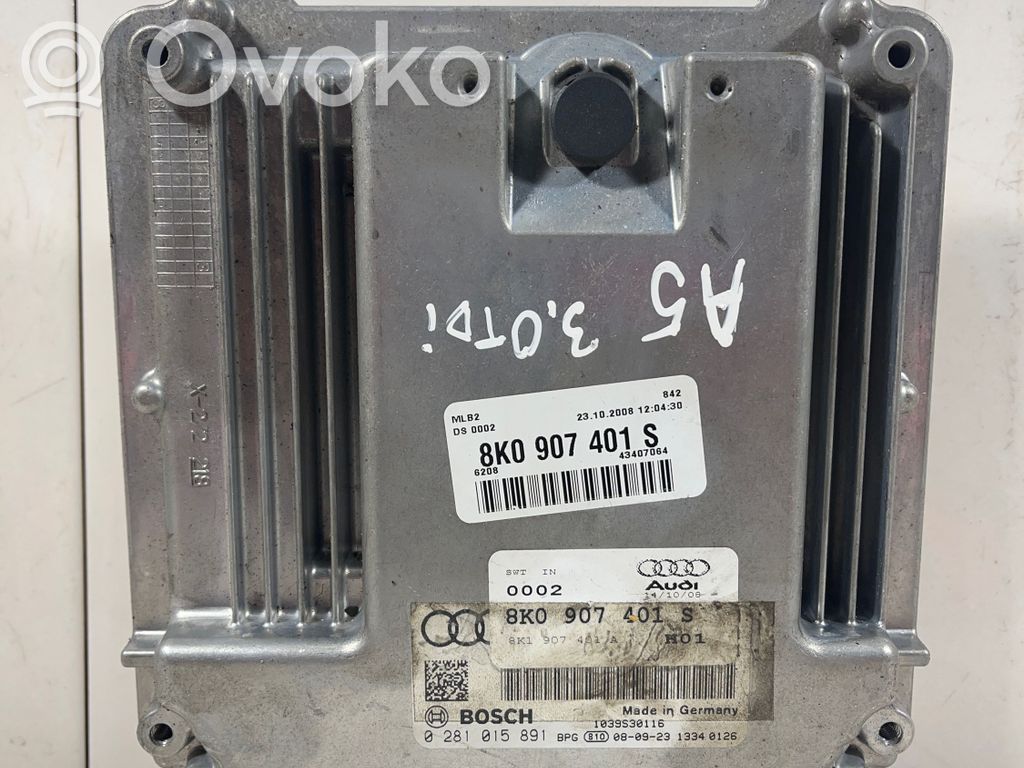 Engine control unit/module   8K0907401S,43407064
