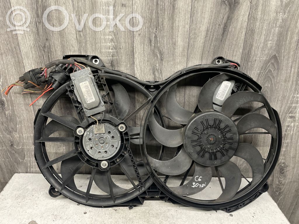 Audi A6 S6 C6 4F Elektryczny wentylator chłodnicy 