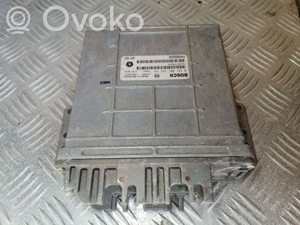 Engine control unit/module   P04686660AB,0281001333