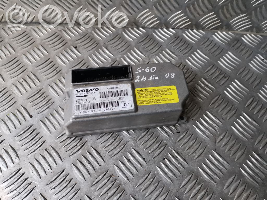 Airbag control unit/module   0285010211,P30782385,30782385