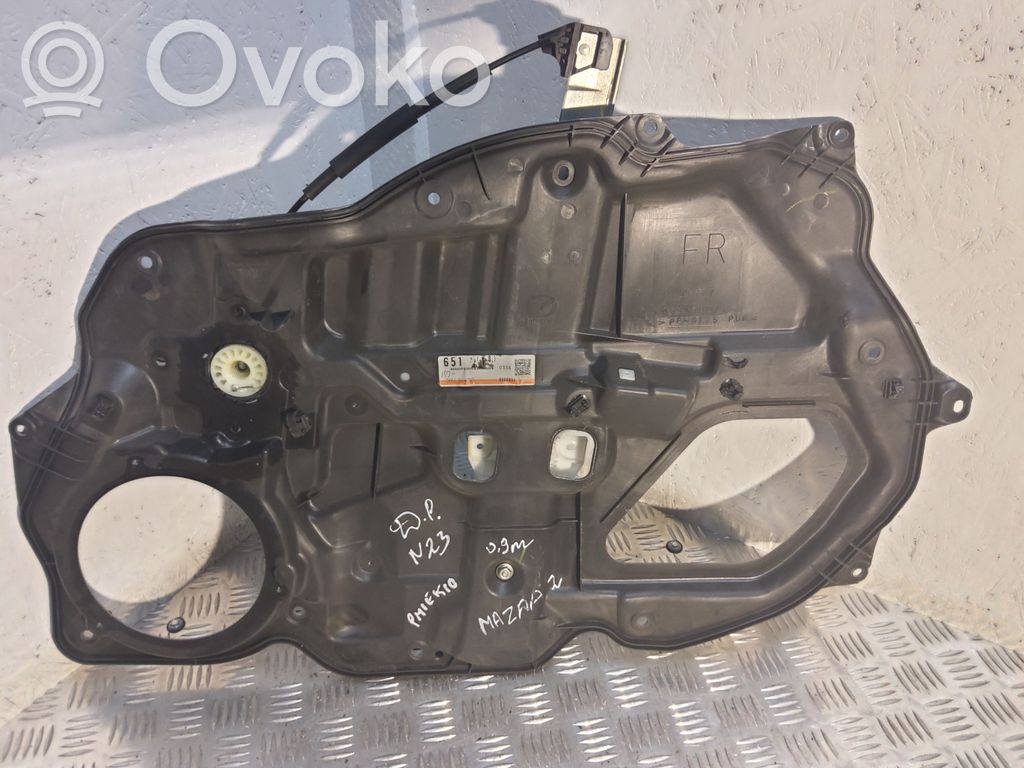 Mazda 2 Front window lifting mechanism without motor 