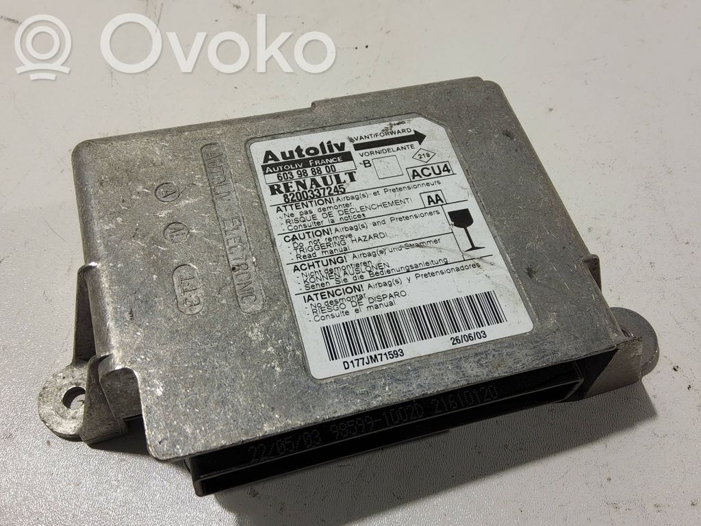 Renault Megane II Airbag control unit/module 