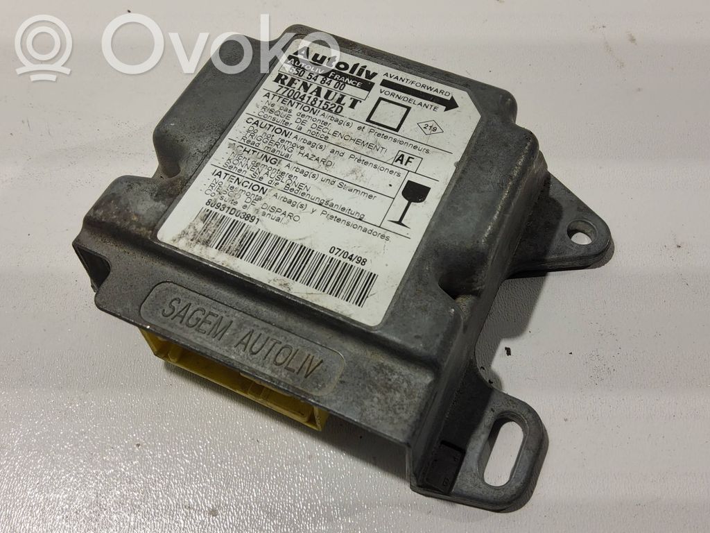 Renault Megane I Airbag control unit/module 