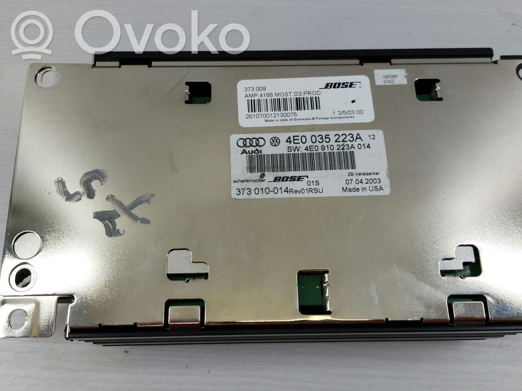 Audi A8 S8 D5 Sound HiFi control unit module 
