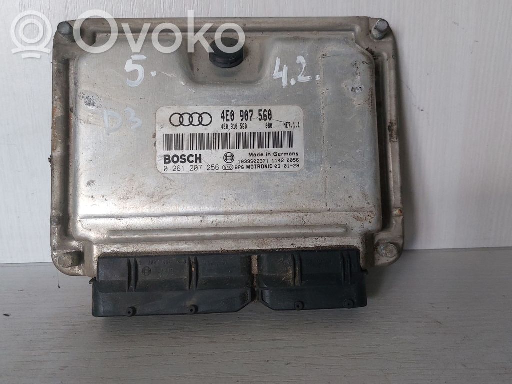 Engine control unit/module   4E0907560,0261207256