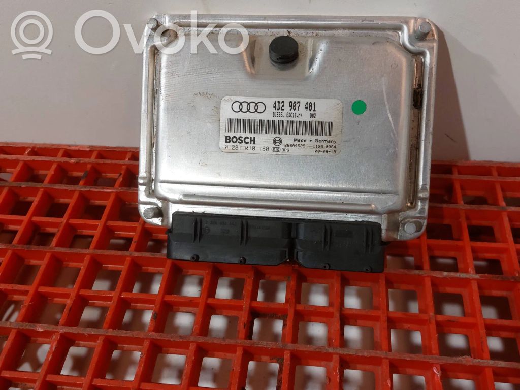 Engine control unit/module   4D2907401,28SA4629,0281010160