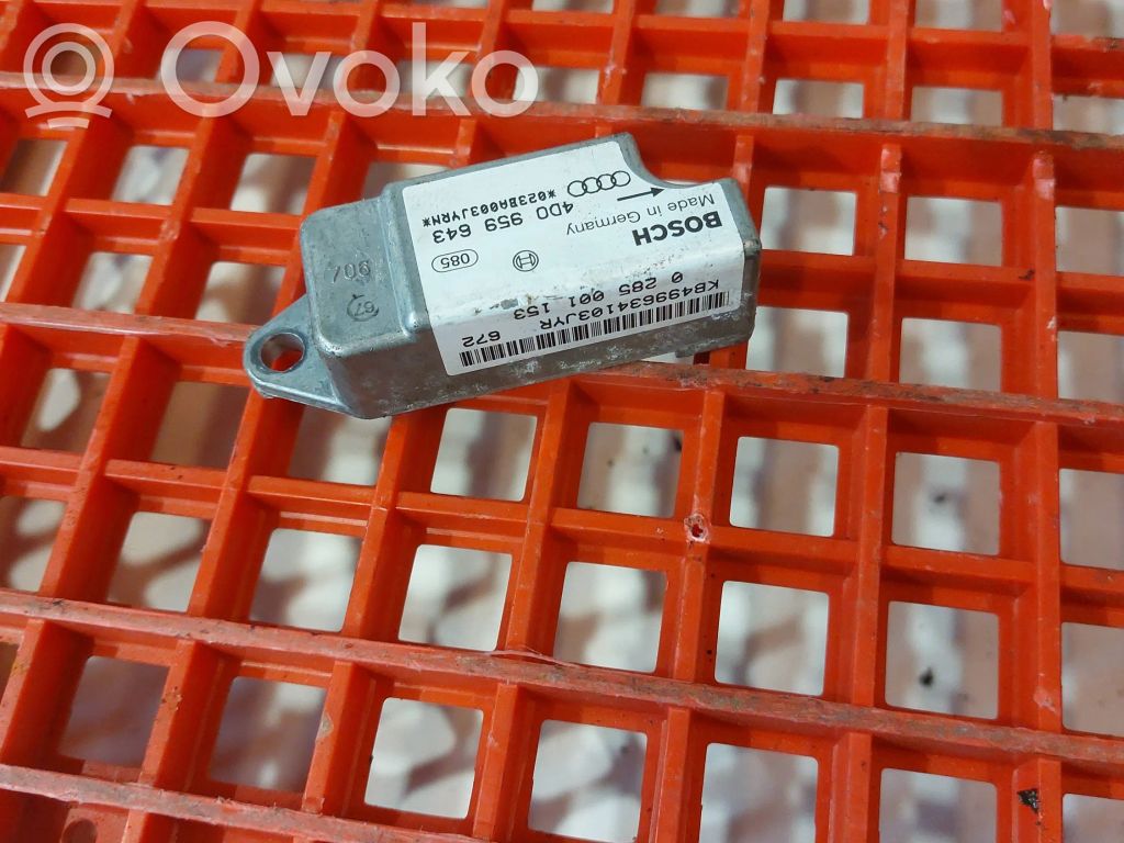 Audi A8 S8 D2 4D Sensor impacto/accidente para activar Airbag 