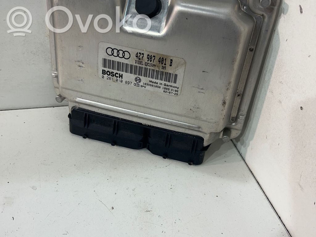 Engine control unit/module   4Z7907401B,0281010897,1039S01050