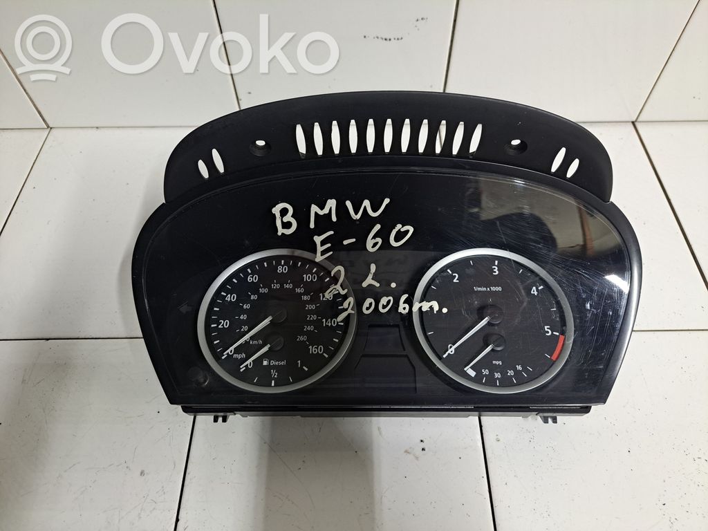 BMW 5 E60 E61 Speedometer (instrument cluster) 