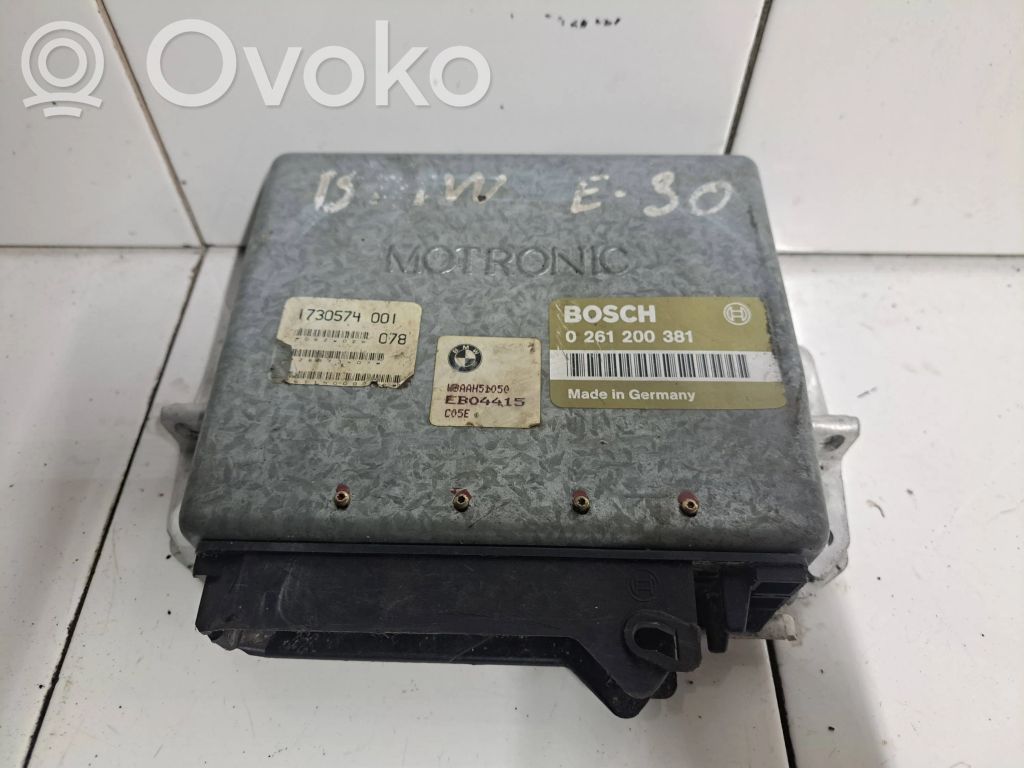 BMW 3 E30 Unidad de control/módulo del motor 