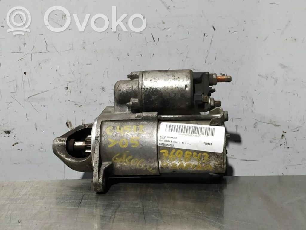 Opel Zafira B Motor de arranque 