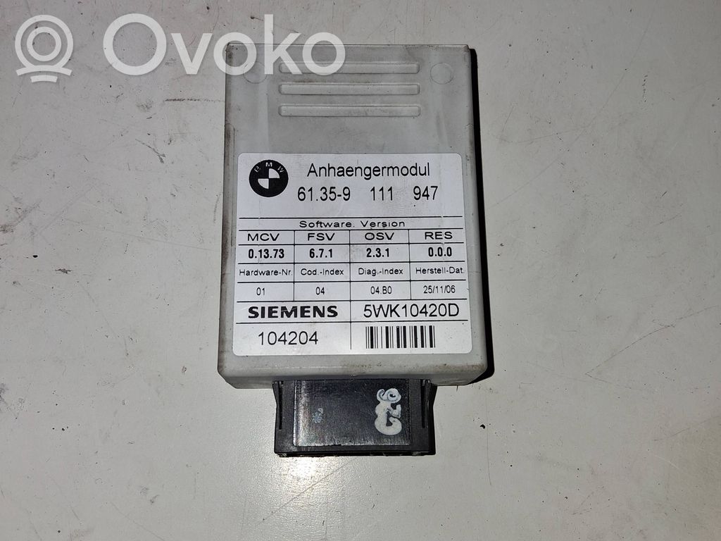 BMW X5 E70 Tow bar trailer control unit/module 