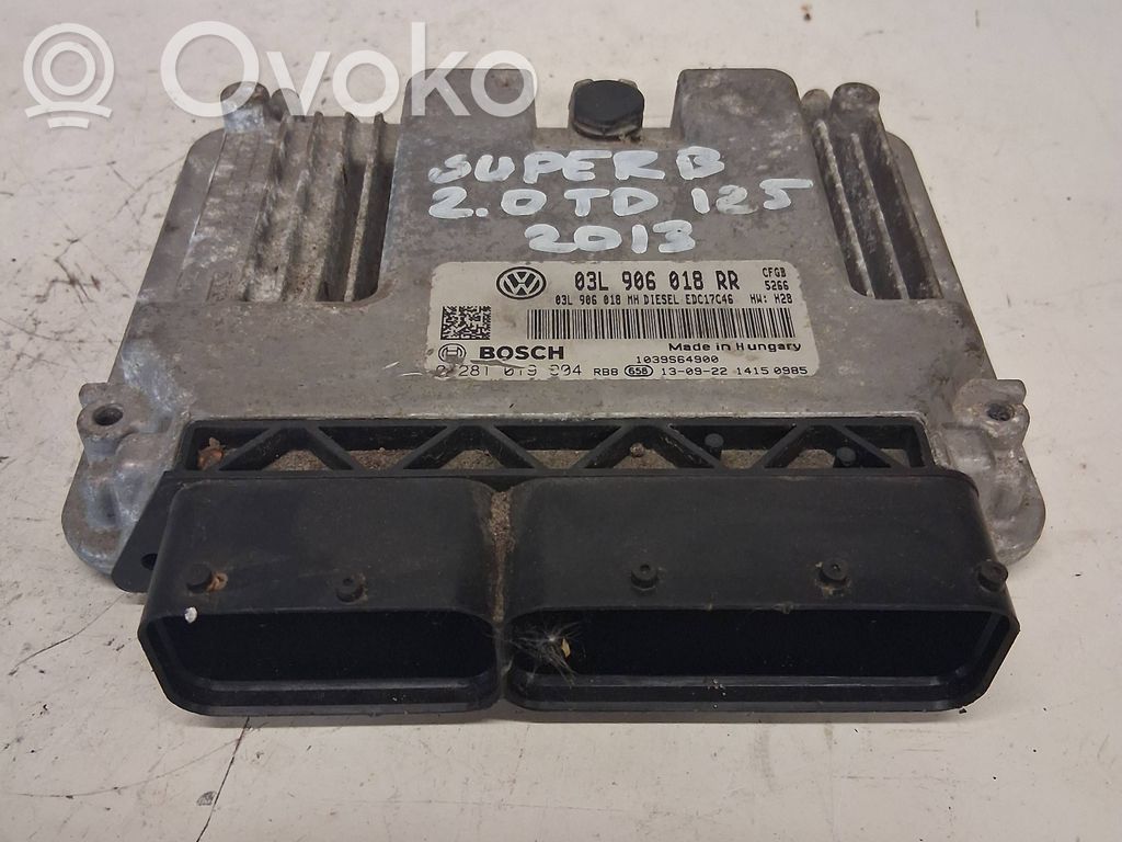 Skoda Superb B6 (3T) Engine control unit/module 