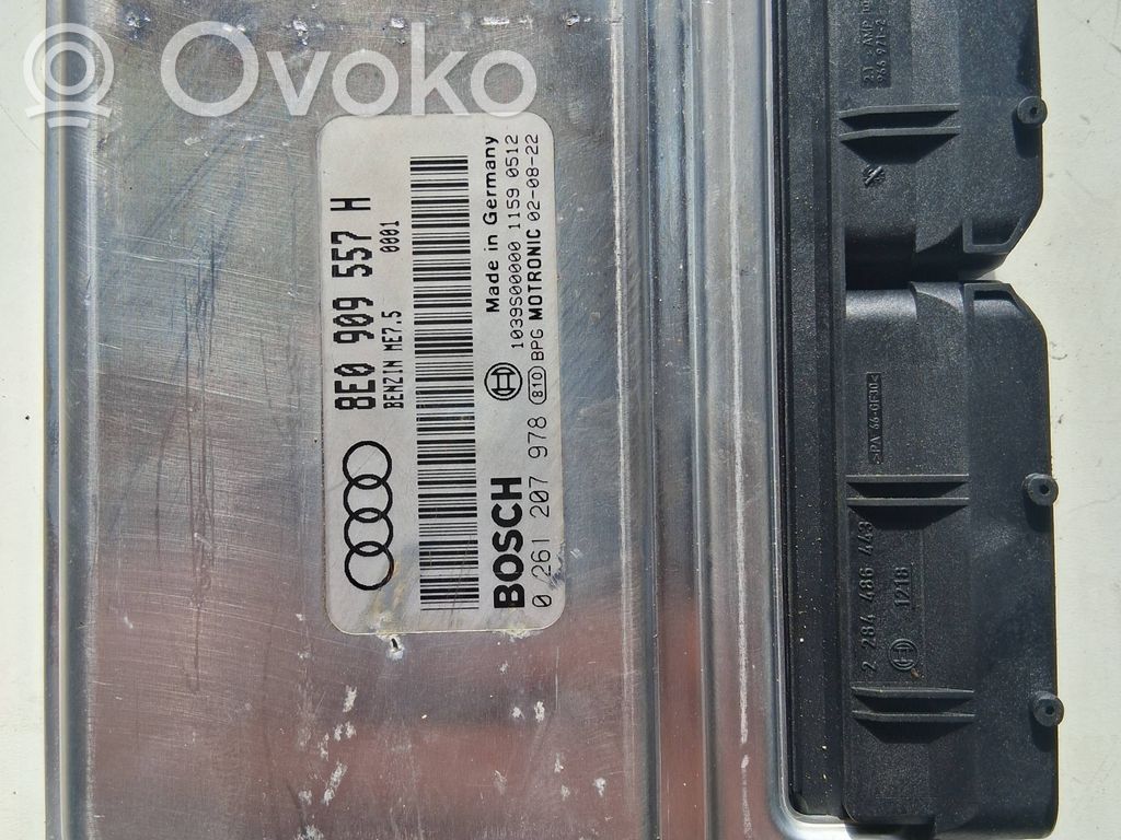 Engine control unit/module   8E0909557H,1039S00000,0261207978