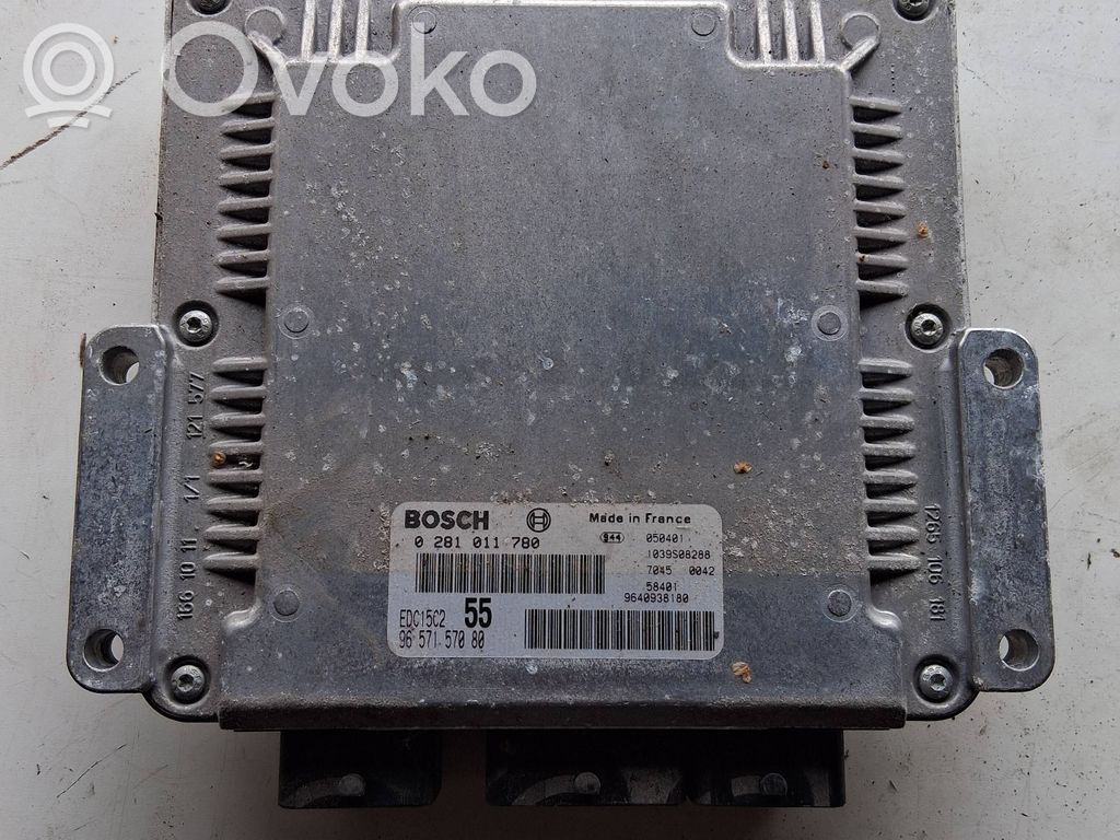 Engine control unit/module   0281011780,9640938180,9657157080