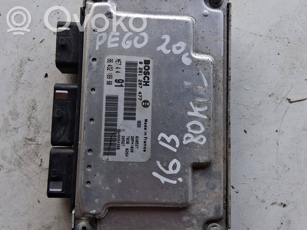 Engine control unit/module   0261207477,0261207472,9643218980,9646664380