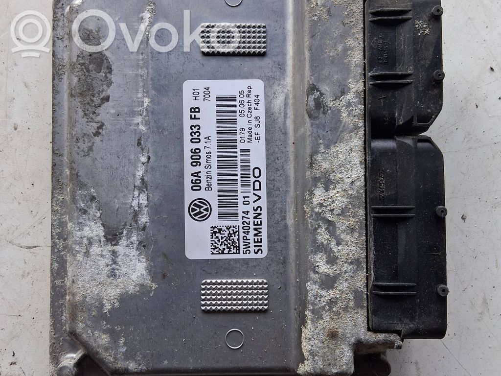Engine control unit/module   06A906033FB,5WP40274
