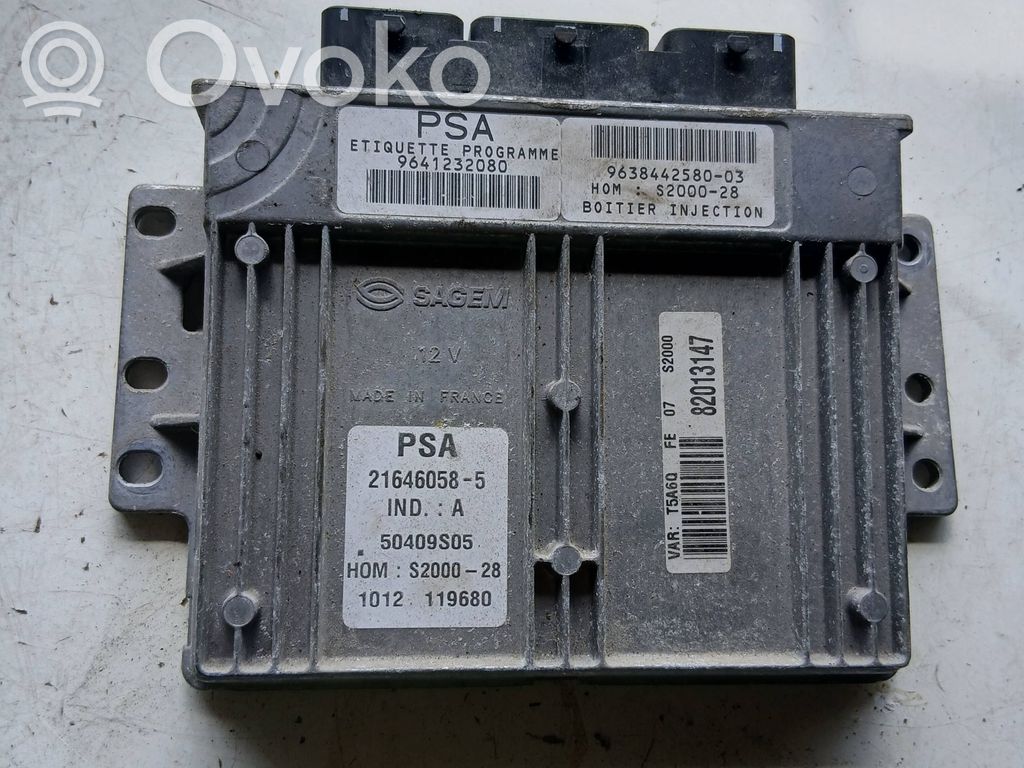 Peugeot 307 Engine control unit/module 