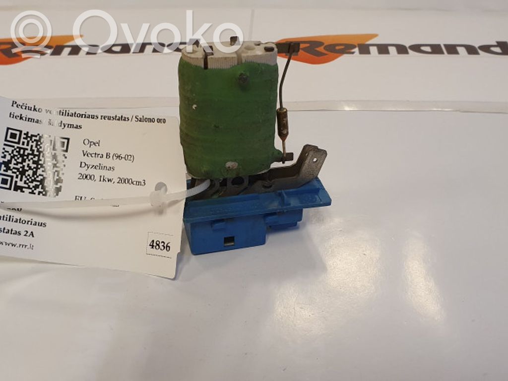 Opel Vectra B Rezystor / Opornik dmuchawy nawiewu 