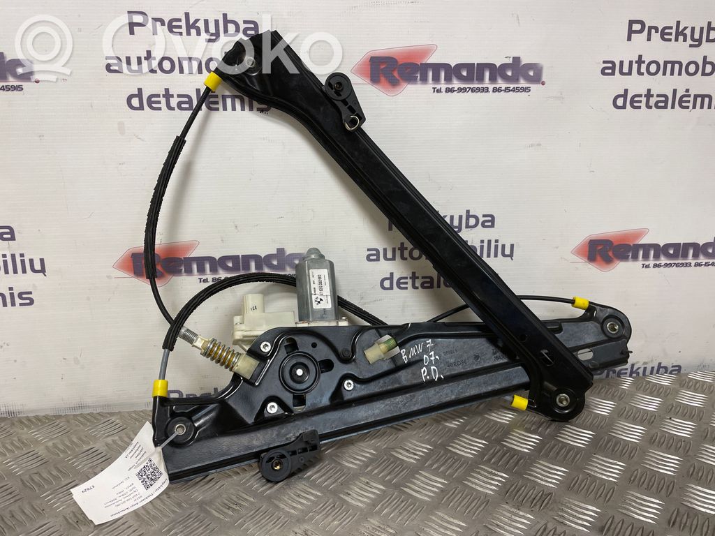 BMW 7 E65 E66 Front door window regulator with motor 