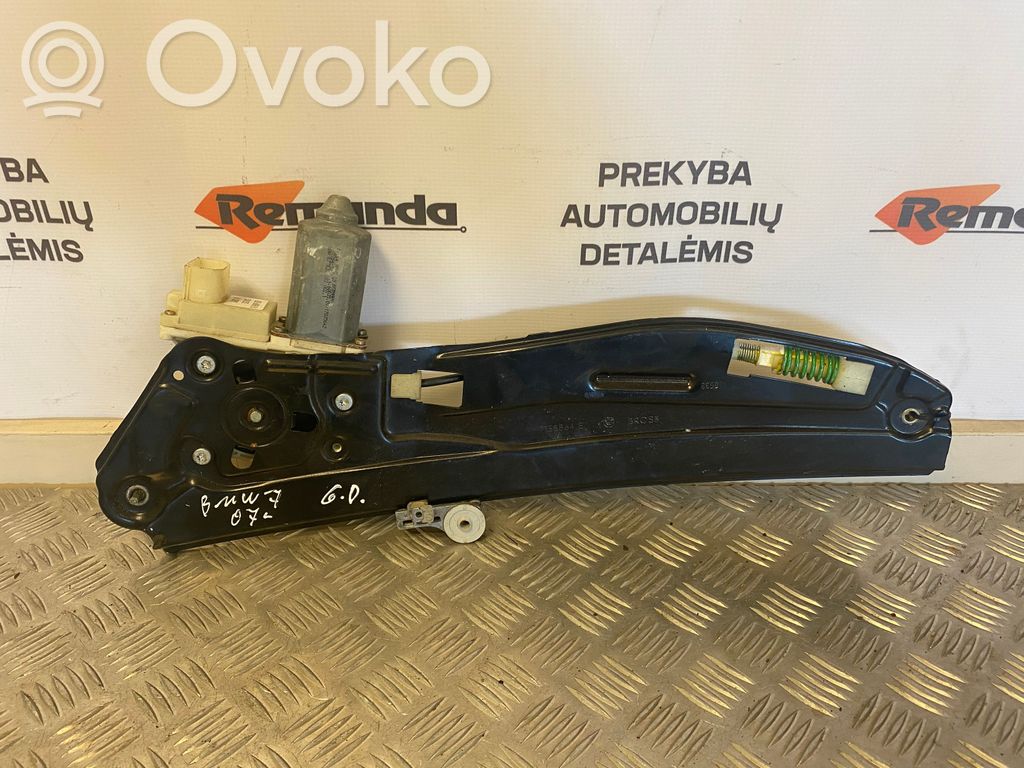 BMW 7 E65 E66 Regulador de puerta trasera con motor 