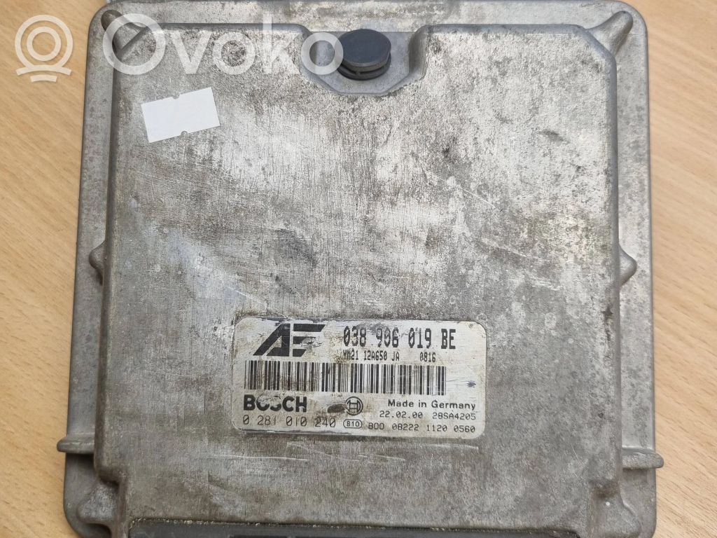 Engine control unit/module   038906019BE,28SA4205,0281010240