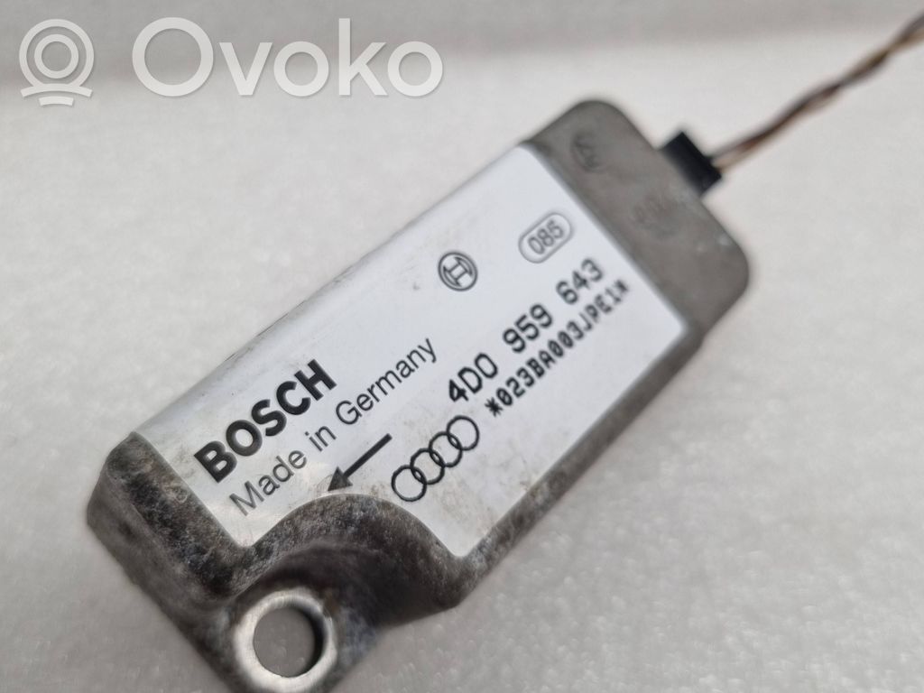 Audi A8 S8 D2 4D Airbag deployment crash/impact sensor 