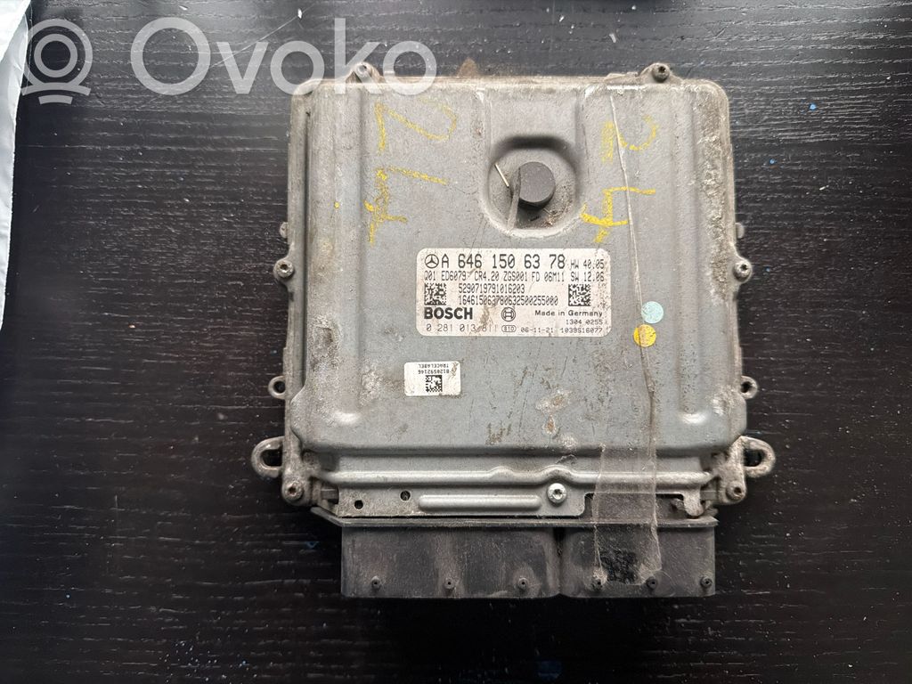 Engine control unit/module   A6461506378,0281013818,1039S16077