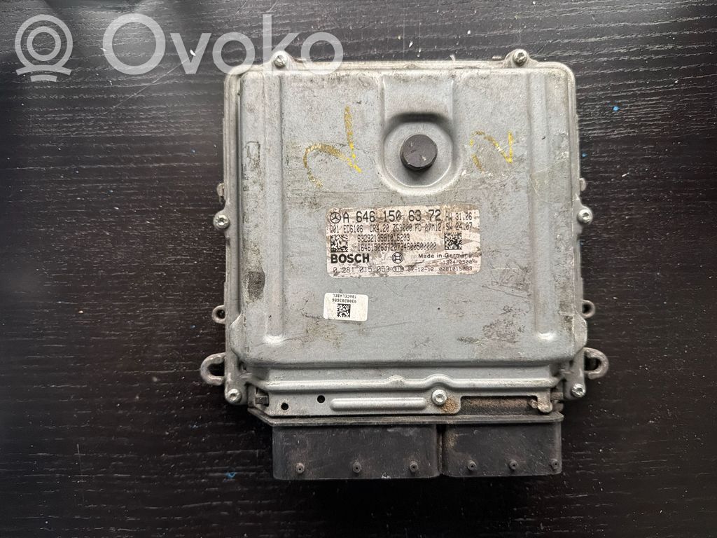 Engine control unit/module   A6461506372,0281015053,6329213591016203